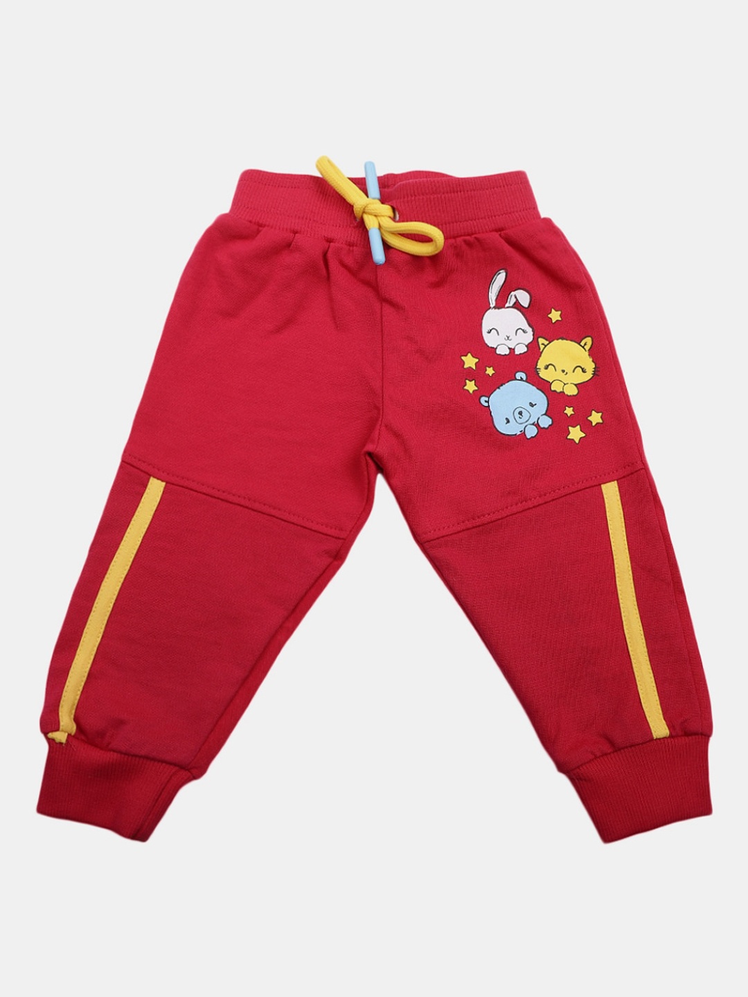 

V-Mart Infants Printed Cotton Lounge Joggers, Red