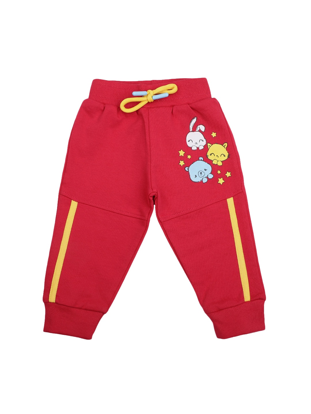 

V-Mart Infants Printed Cotton Lounge Joggers, Red