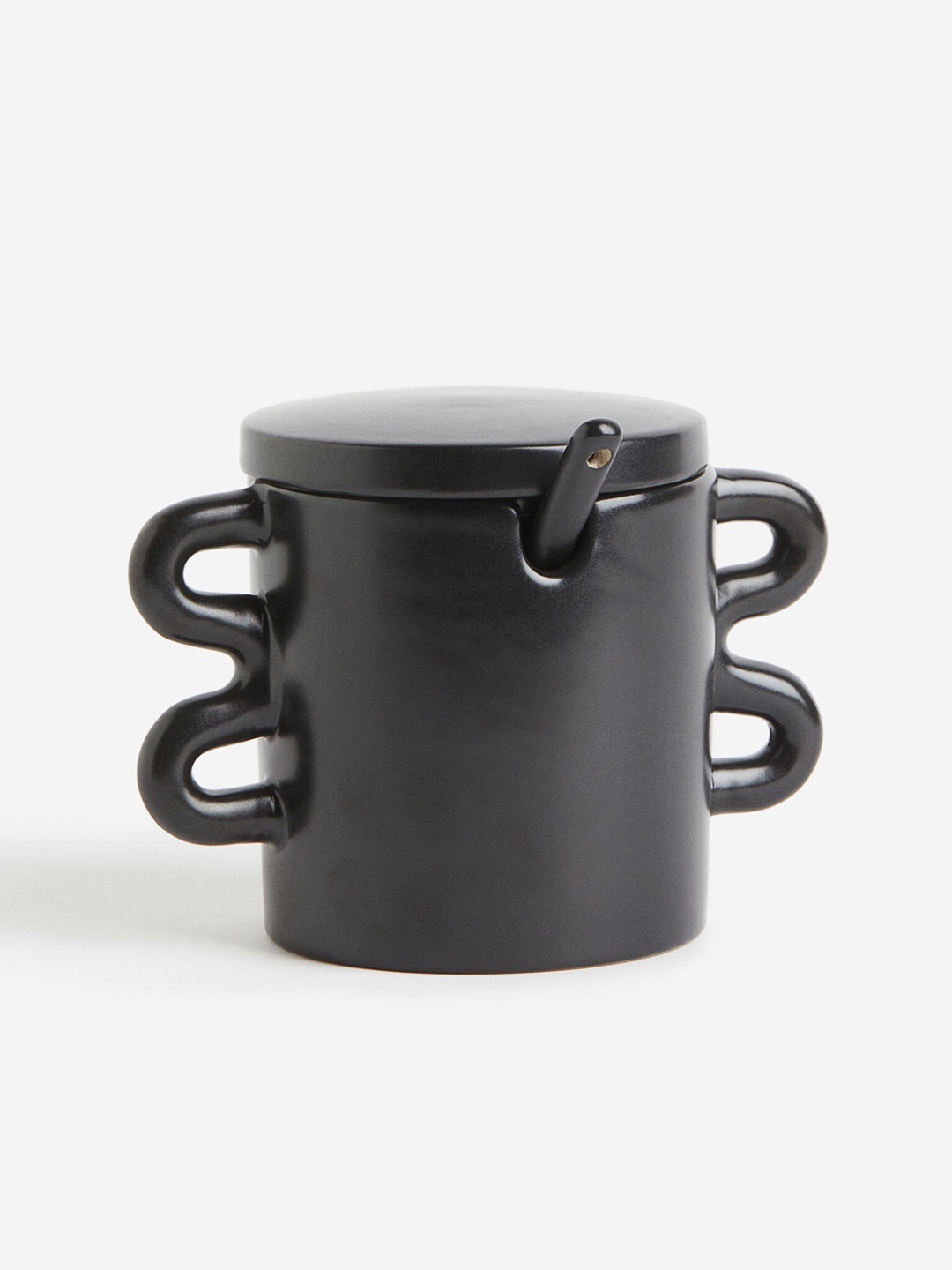 

H&M Black Stoneware Marmalade Jar