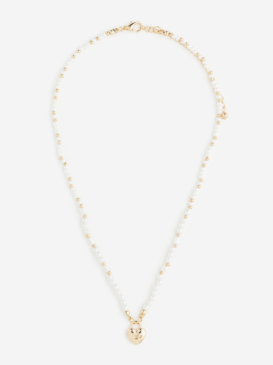 

H&M Beaded Pendant Necklace, Gold