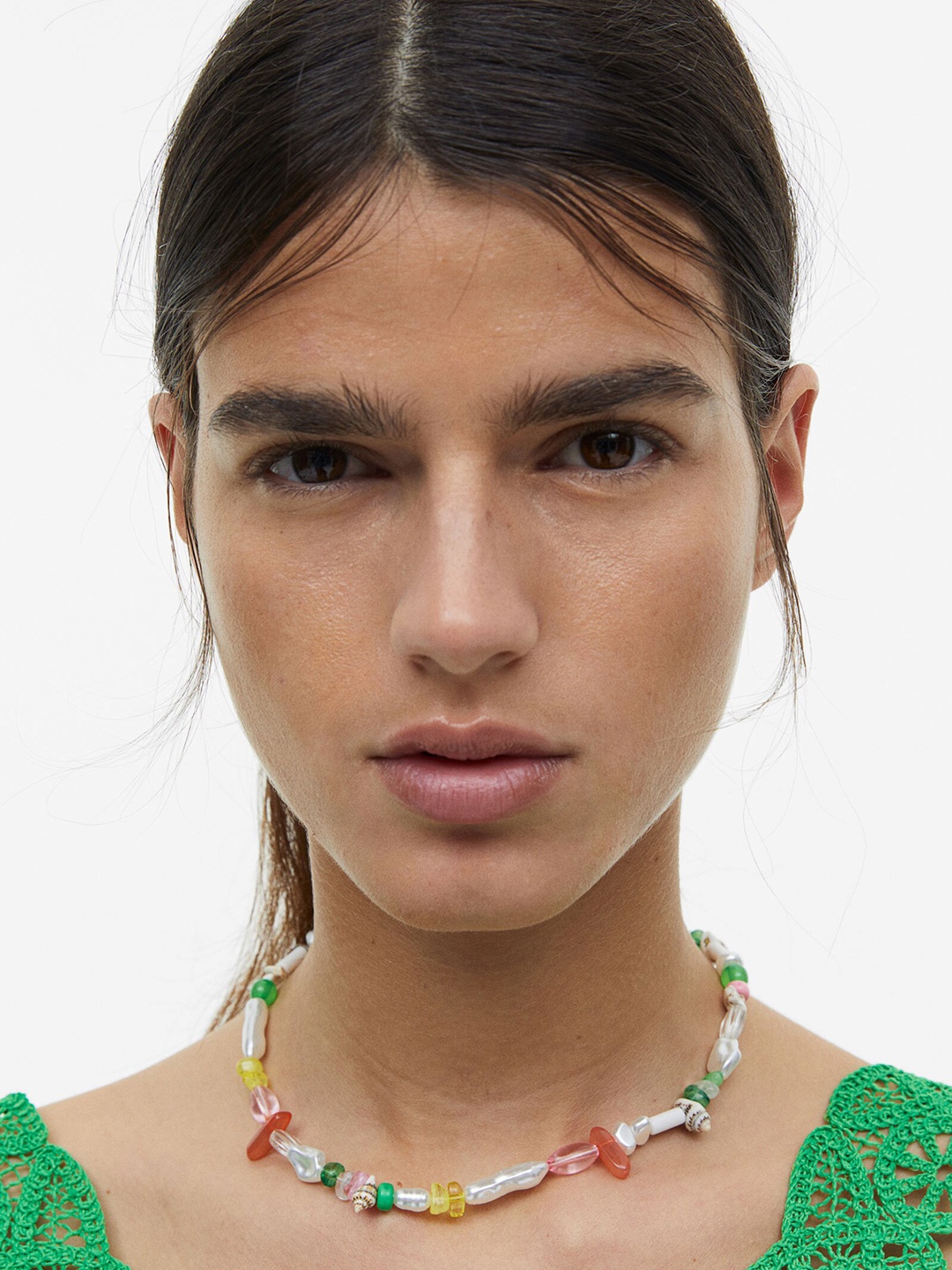 

H&M Necklace With Seashells, Gold