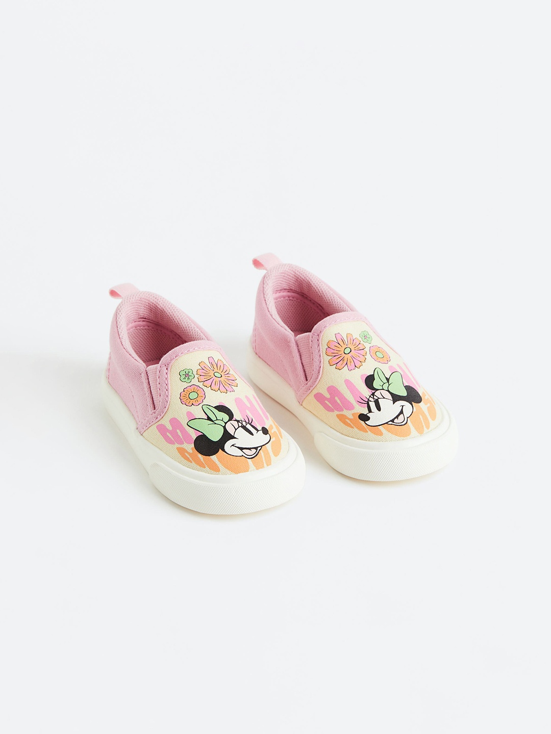 

H&M Girls Slip-On Printed Trainers, Pink