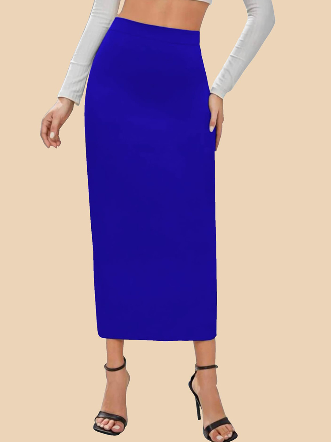 

Dream Beauty Fashion Midi-Length Pencil Skirt, Blue