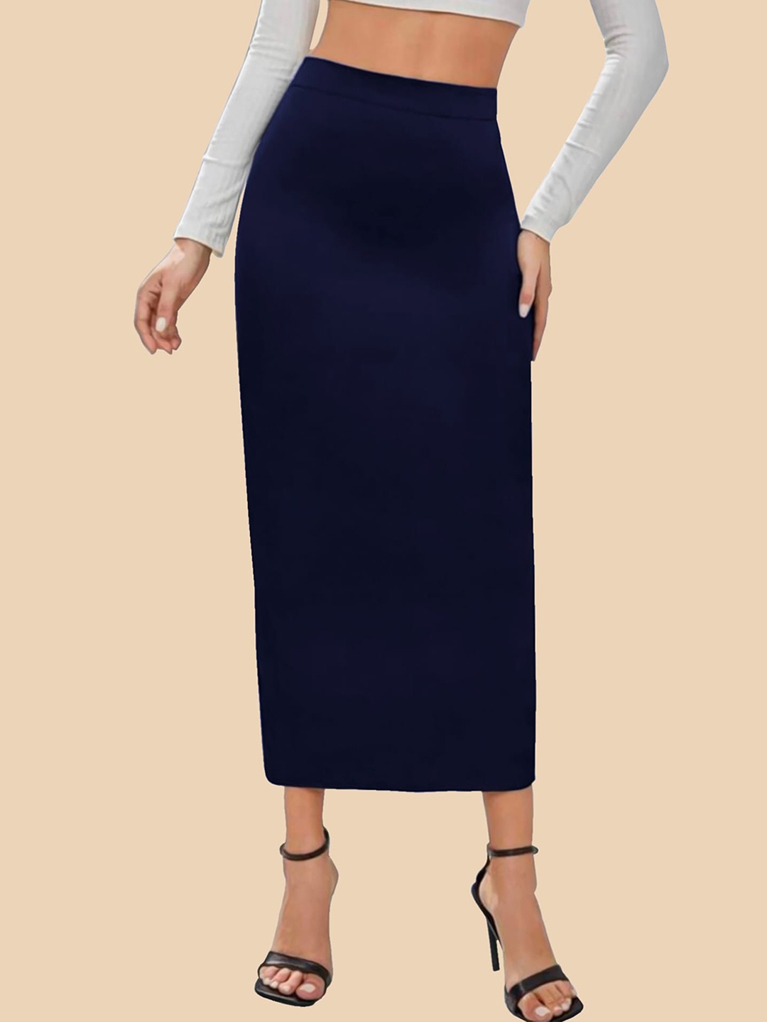 

Dream Beauty Fashion Midi-Length Pencil Skirt, Navy blue
