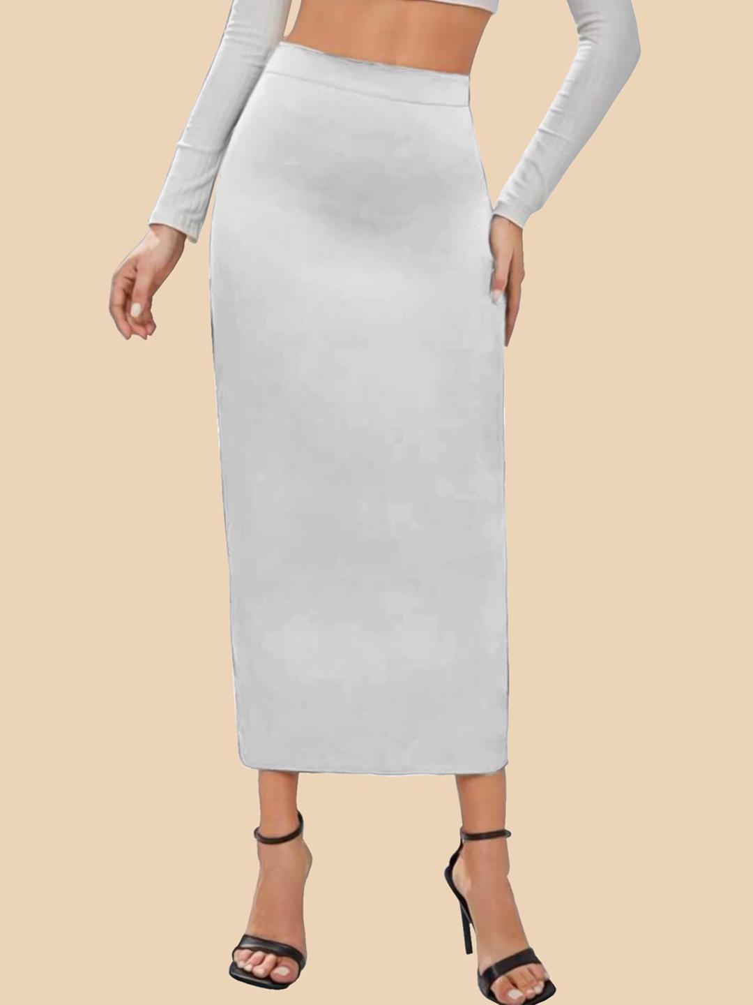 

Dream Beauty Fashion Midi-Length Pencil Skirt, White