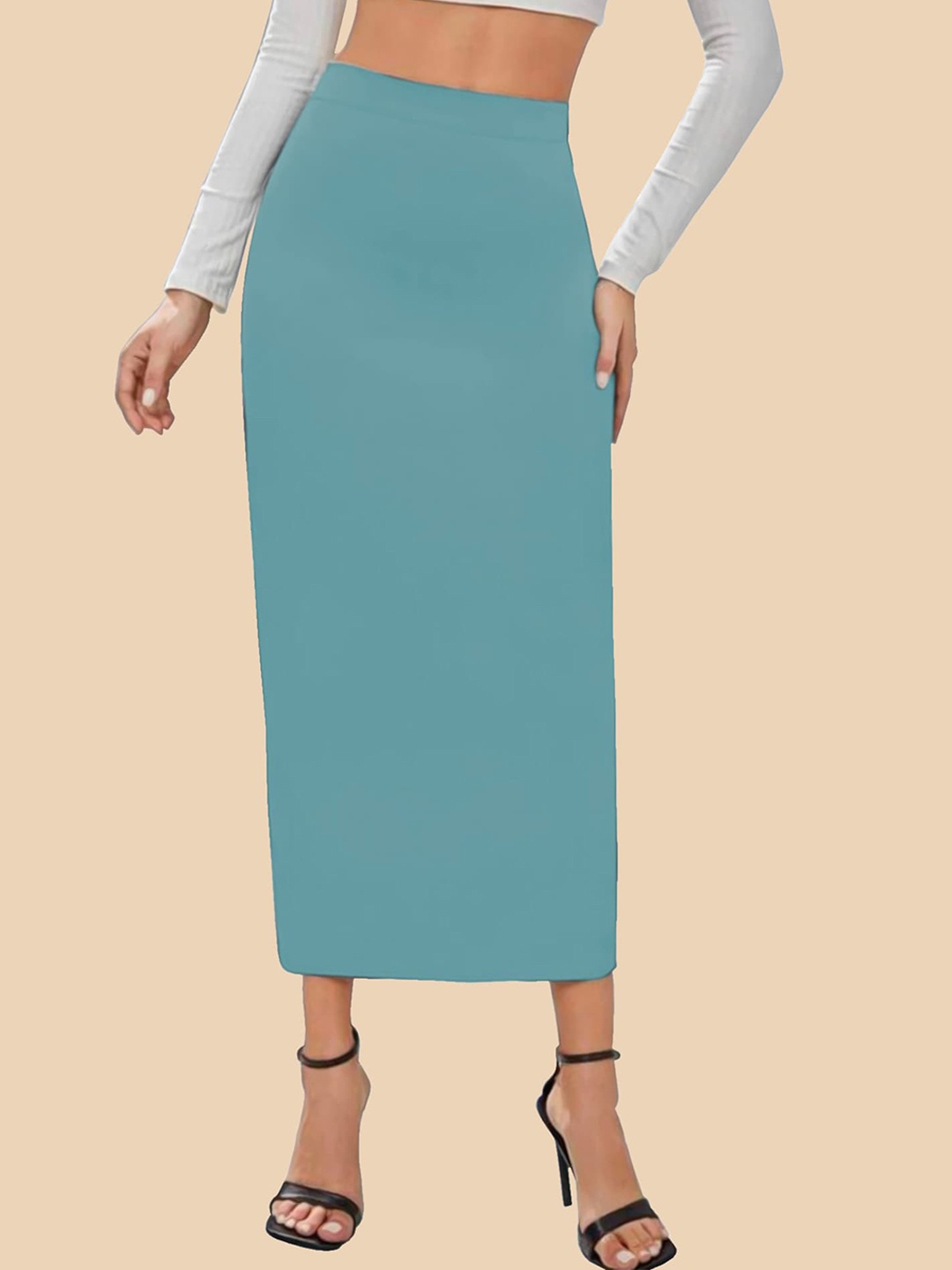 

Dream Beauty Fashion Midi-Length Pencil Skirt, Turquoise blue