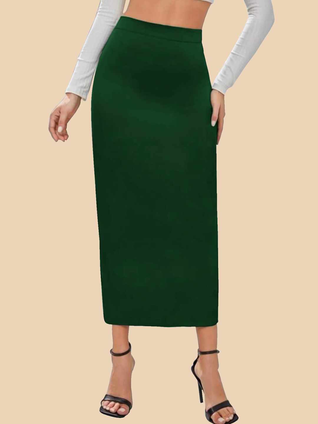 

Dream Beauty Fashion Midi-Length Pencil Skirt, Green