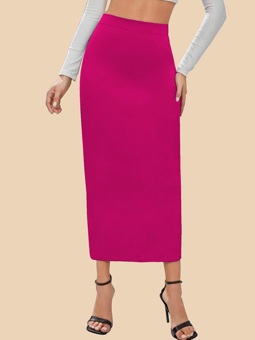 

Dream Beauty Fashion Midi-Length Pencil Skirt, Pink