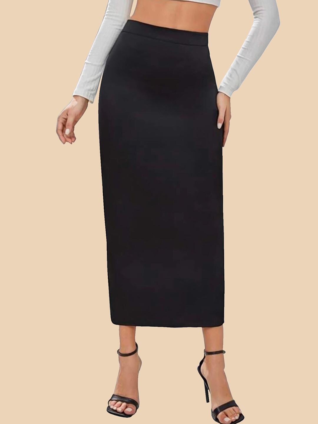 

Dream Beauty Fashion Midi-Length Pencil Skirt, Black