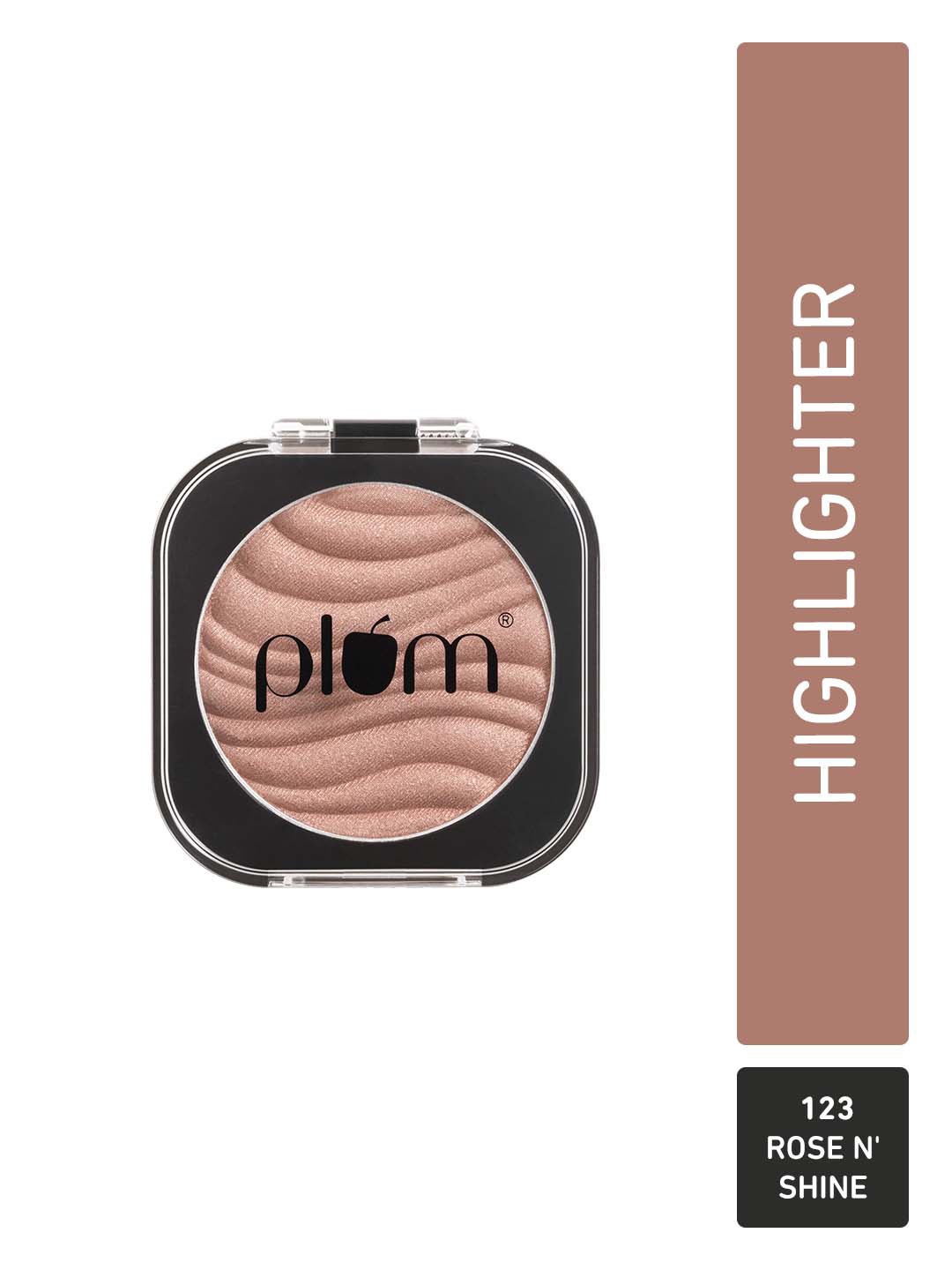 

Plum There You Glow Highly Pigmented & Effortless Blending Highlighter-Rose n' Shine123, Beige