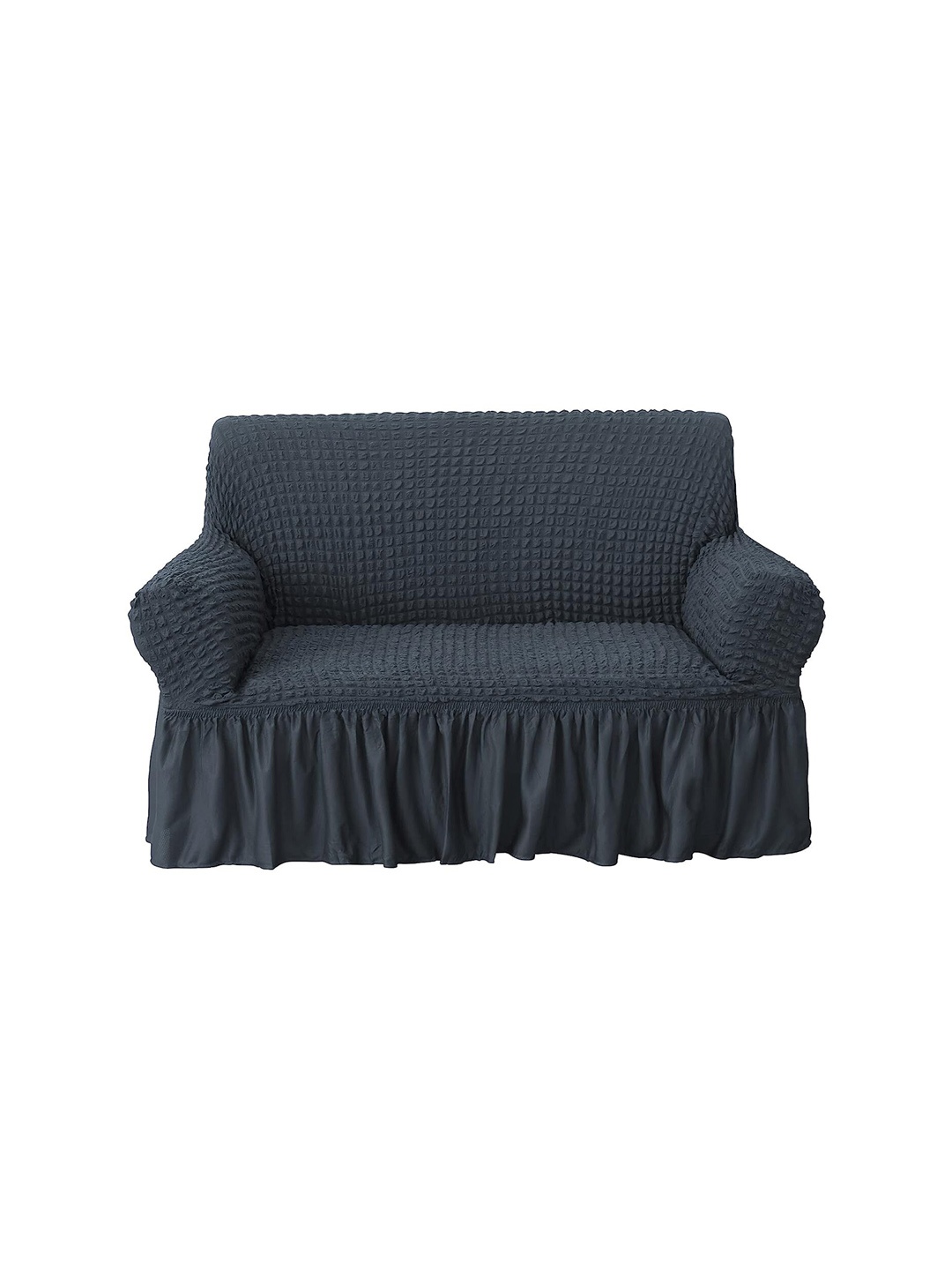 

HOUSE OF QUIRK Grey Stretchable 4-Seater Sofa Cover