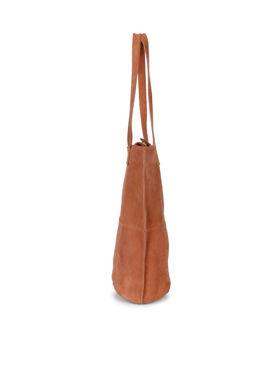 

Saint G Textured Leather Structured Shoulder Bag, Tan