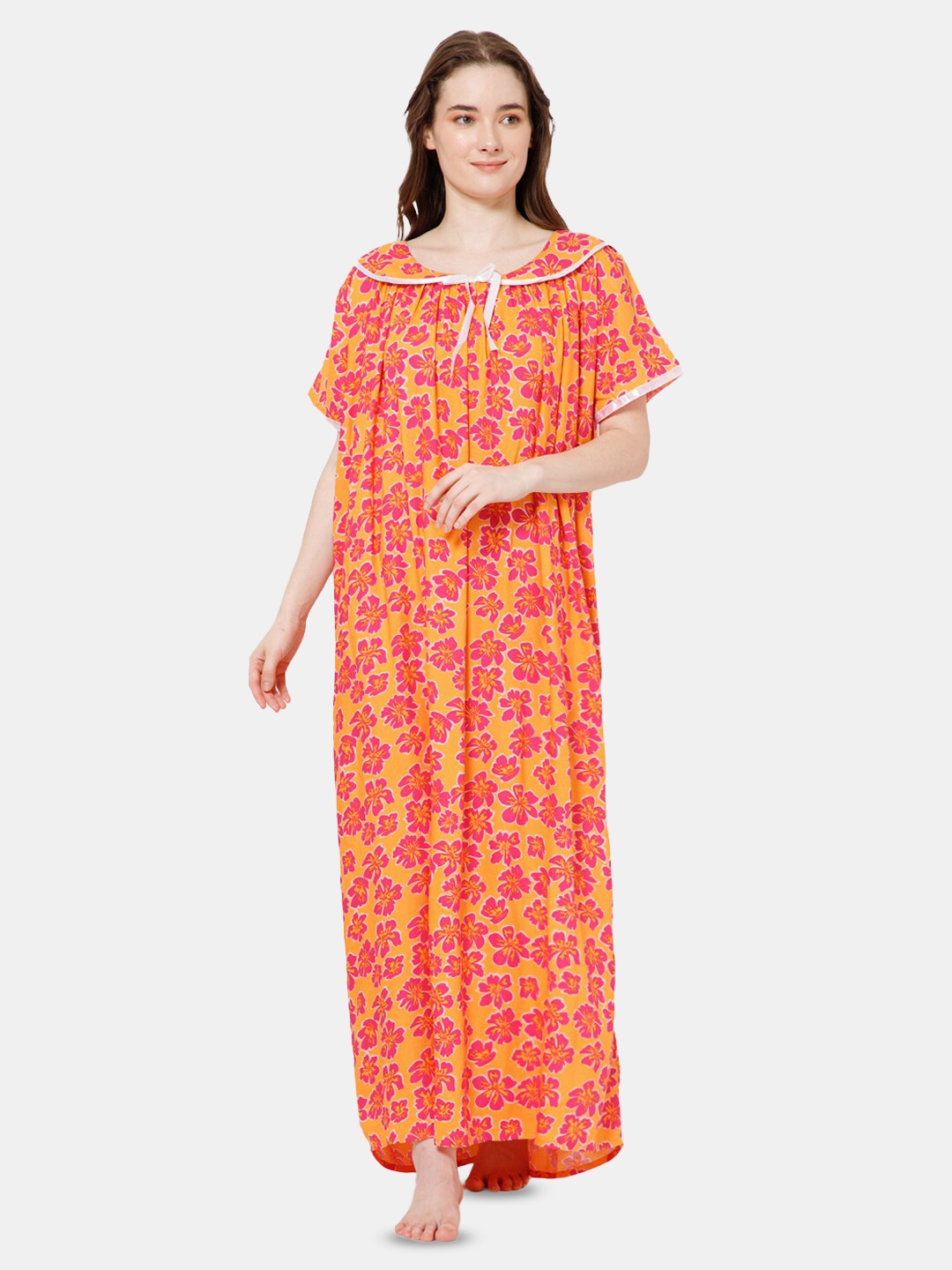 

NAIDU HALL Printed Maxi Nightdress, Pink