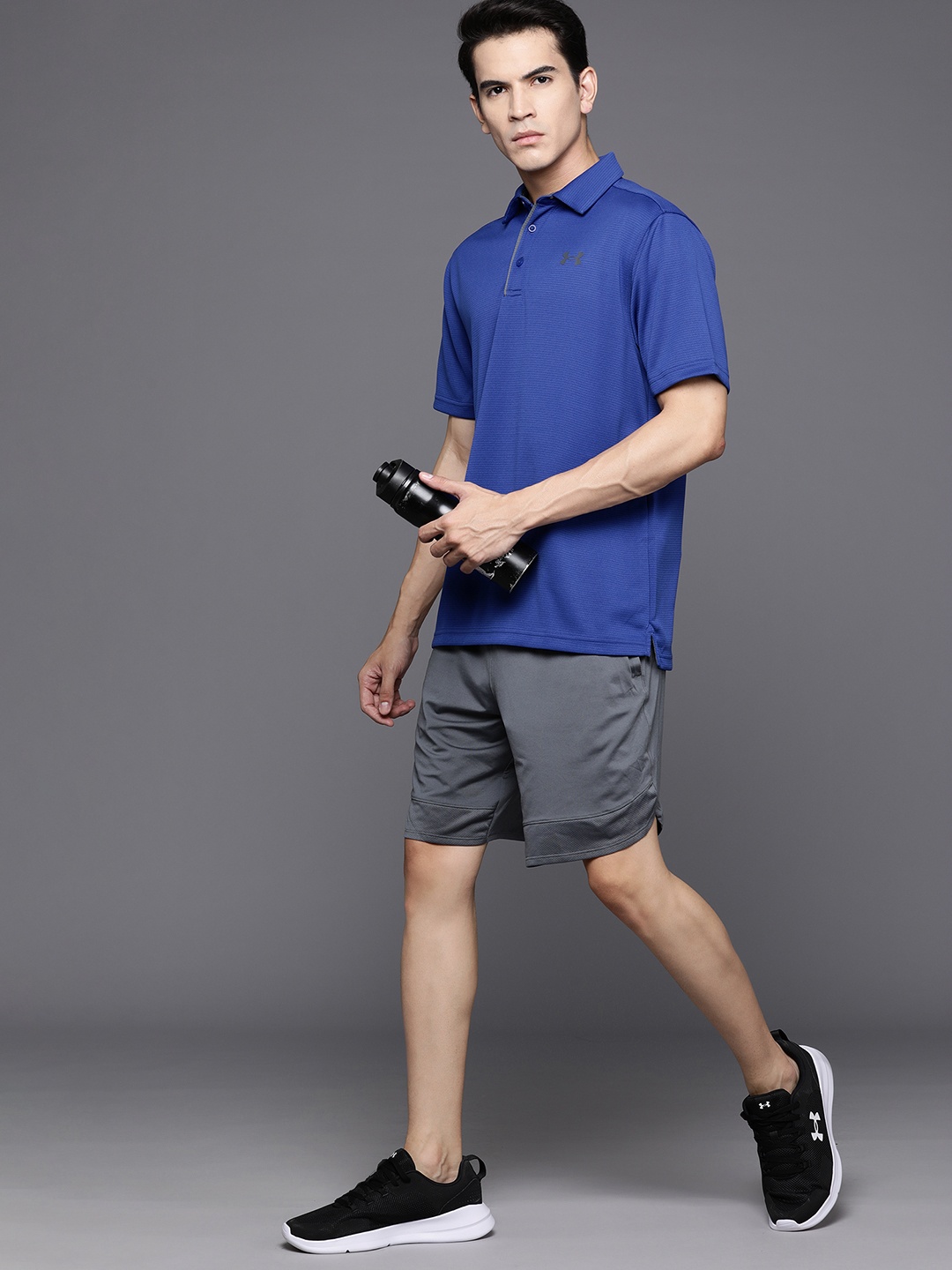 

UNDER ARMOUR Tech Polo Collar T-shirt, Blue