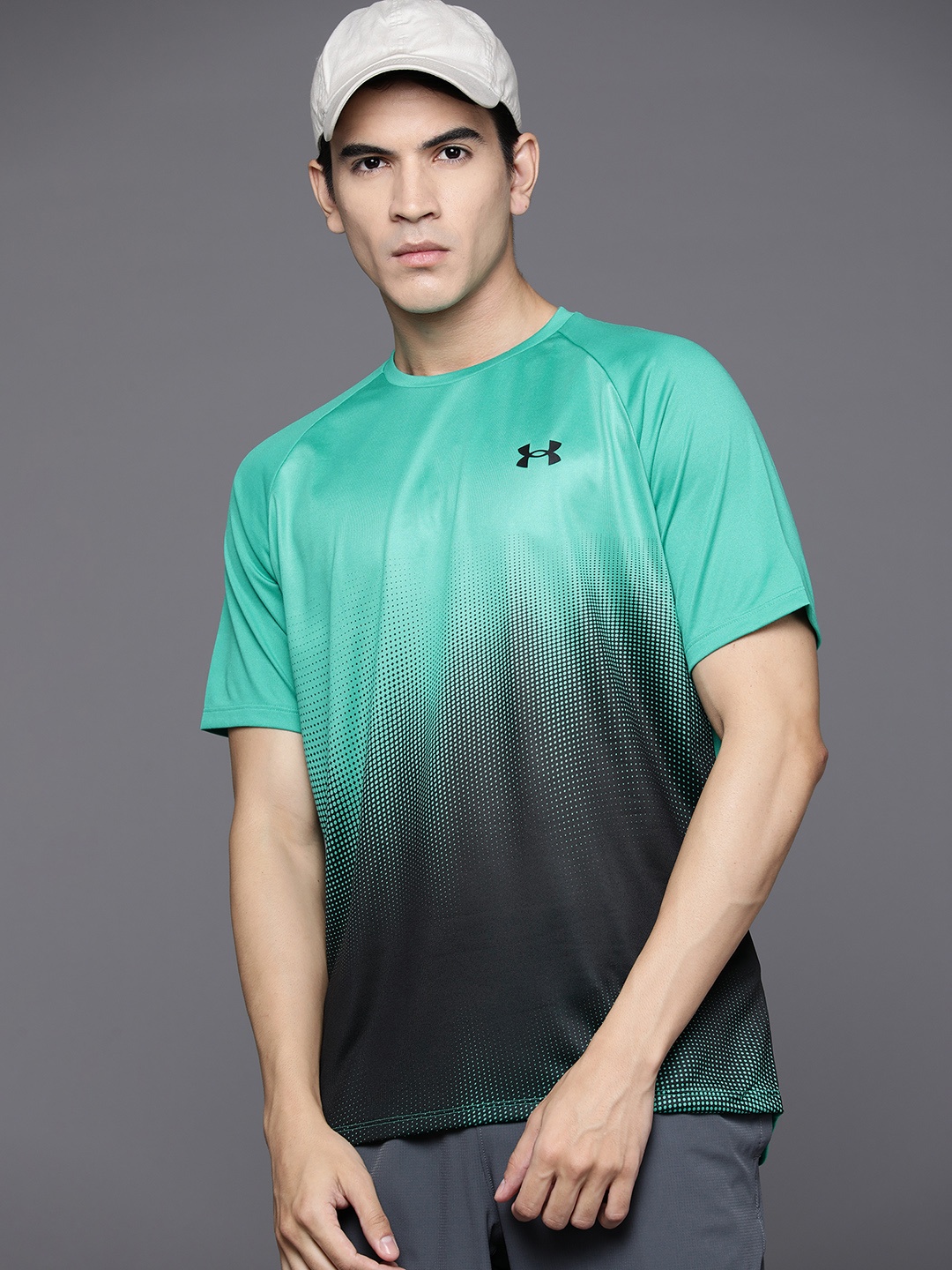 

UNDER ARMOUR Tech Fade Short Sleeves T-shirt, Sea green