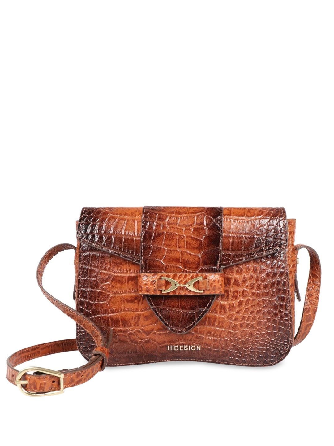 

Hidesign Textured Leather Swagger Sling Bag, Tan