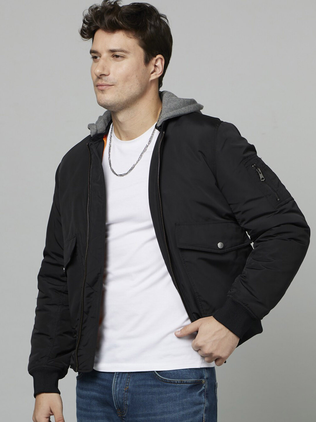 

Celio Hooded Padded Jacket, Black