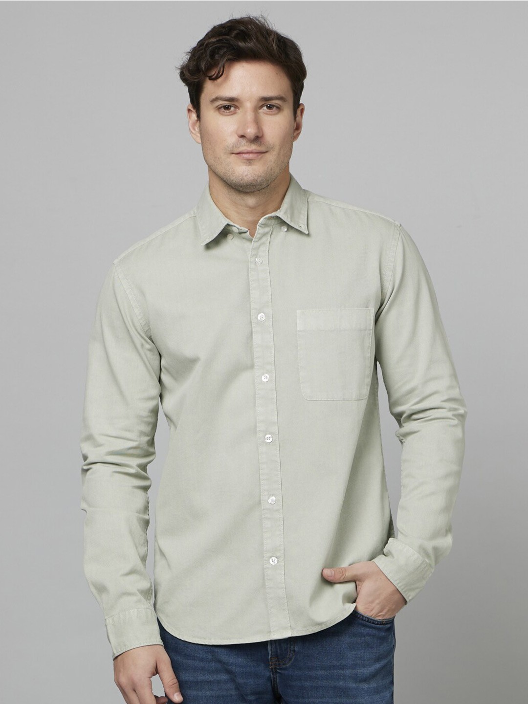 

Celio Classic Cotton Casual Shirt, Grey