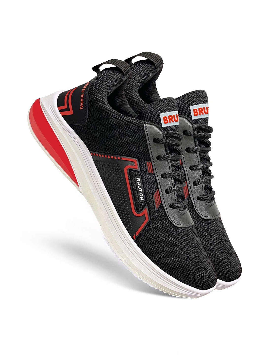 

Bruton Men Lightweight Mesh Running Shoes, Black