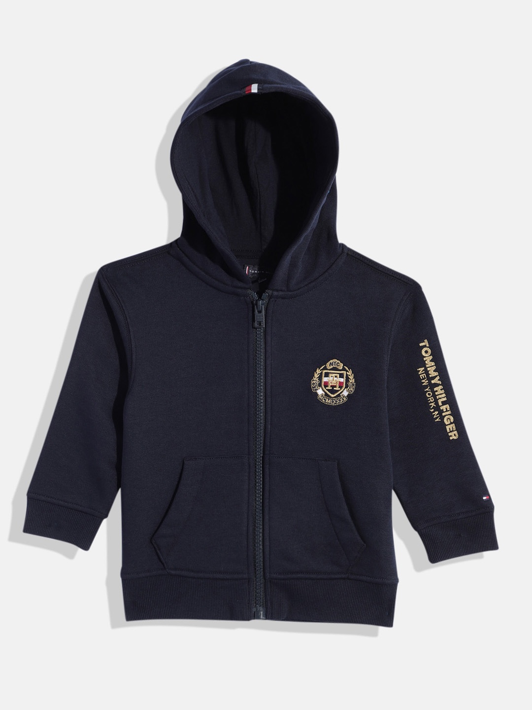

Tommy Hilfiger Boys Navy Blue Hooded Sweatshirt