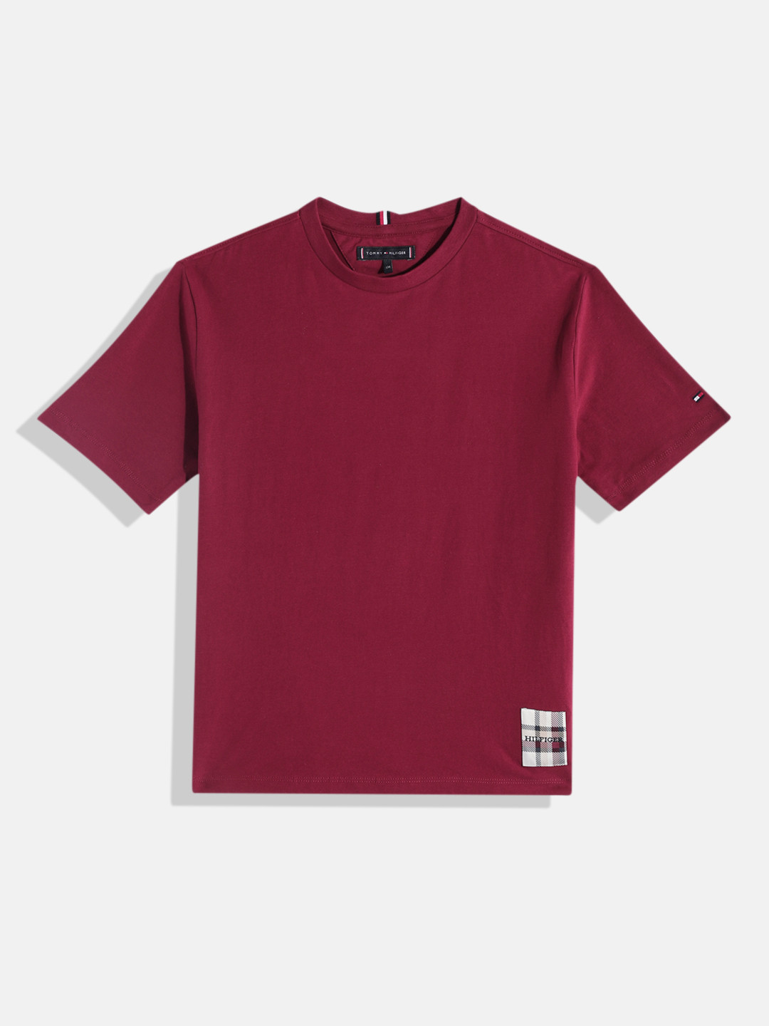 

Tommy Hilfiger Boys Solid T-shirt, Burgundy
