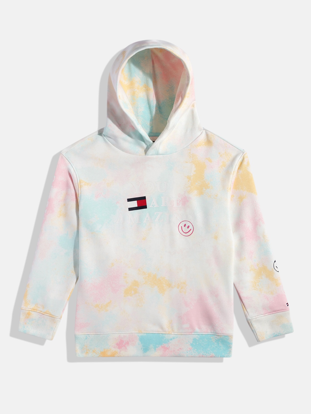 

Tommy Hilfiger Boys Printed Hooded Sweatshirt, Multi