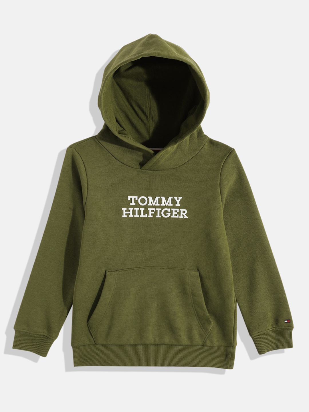 

Tommy Hilfiger Boys Brand Logo Hooded Sweatshirt, Green