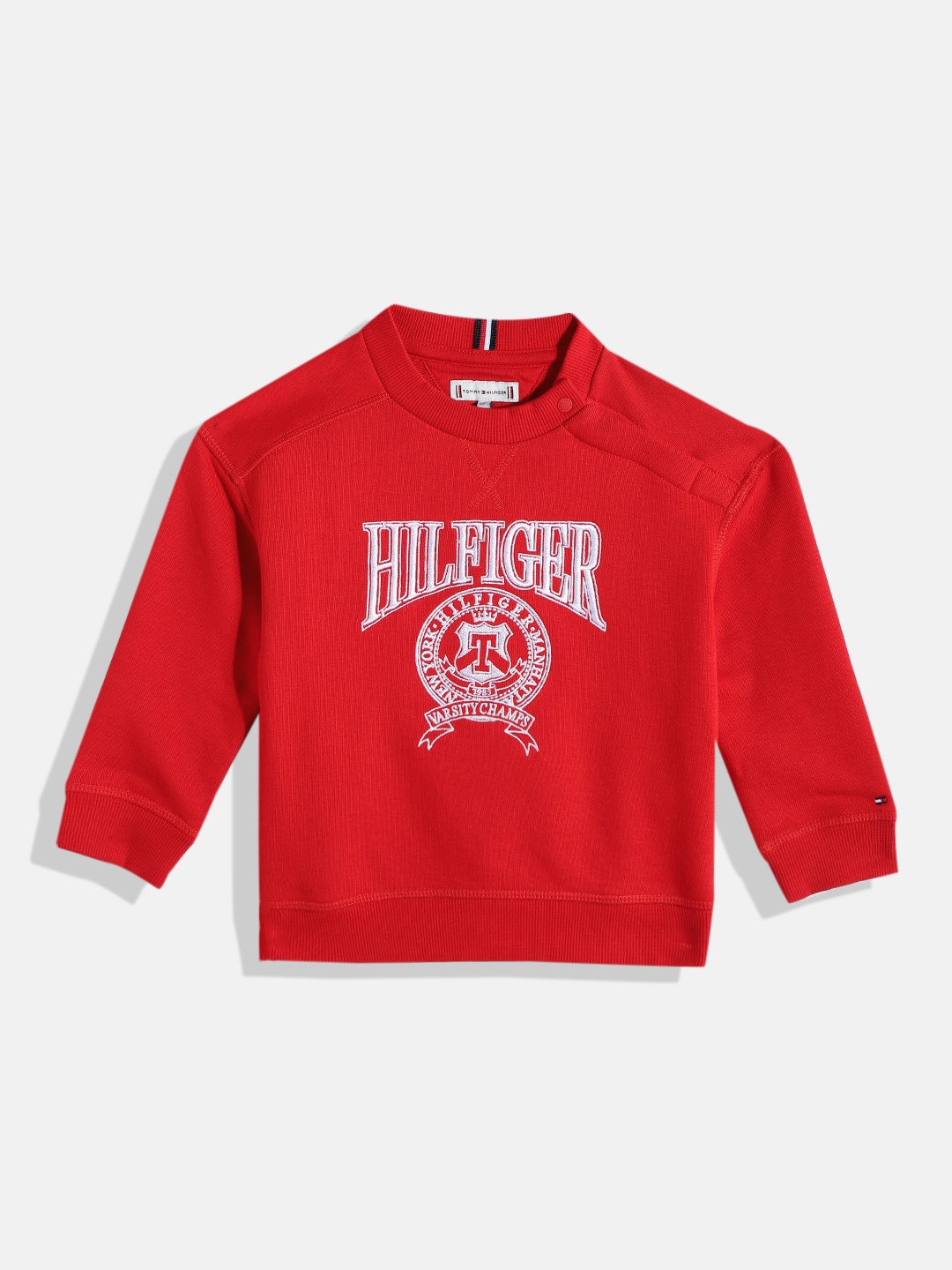 

Tommy Hilfiger Boys VARSITY Embroidered Sweatshirt, Red