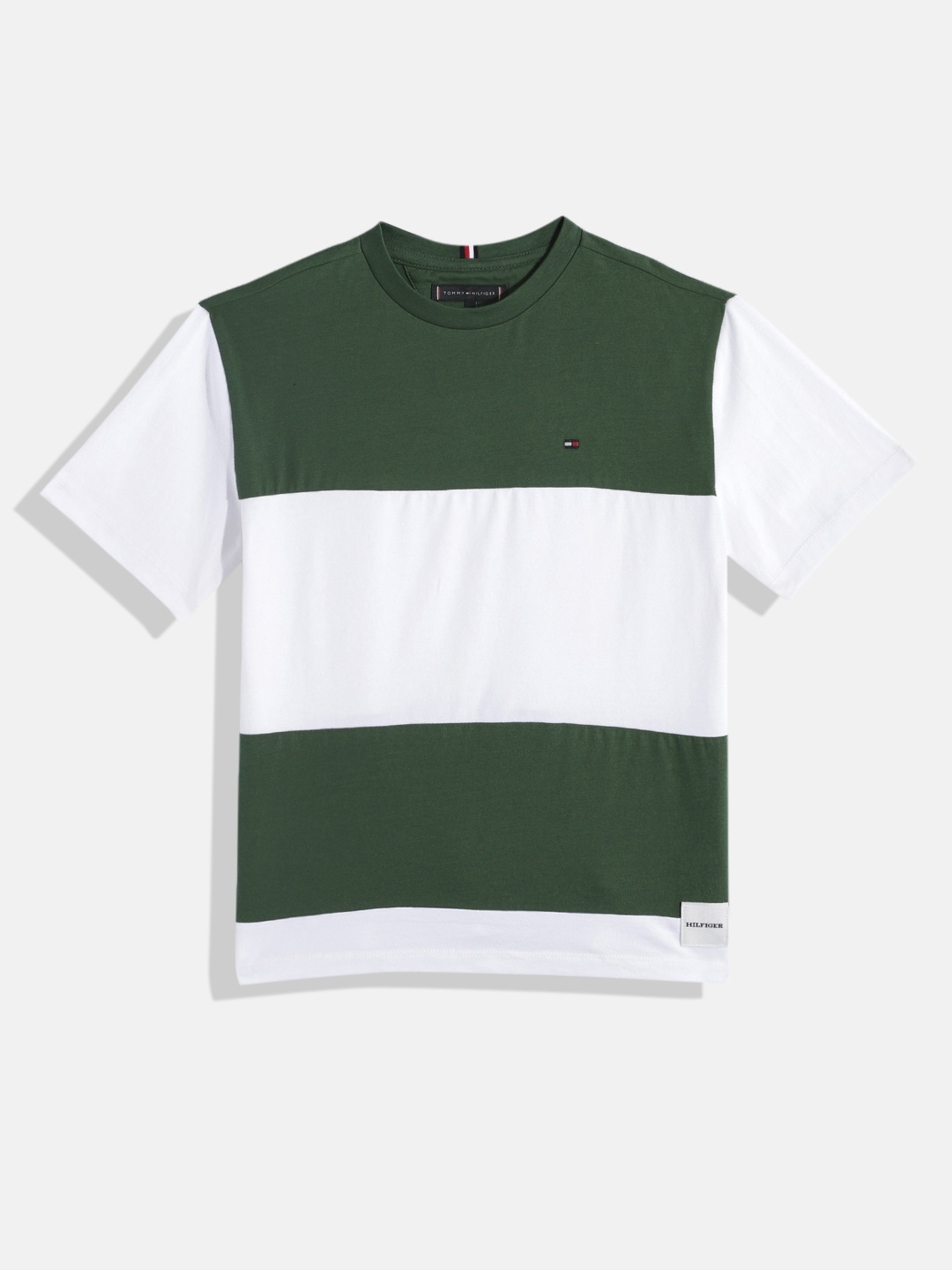 

Tommy Hilfiger Boys Colourblocked T-shirt, White
