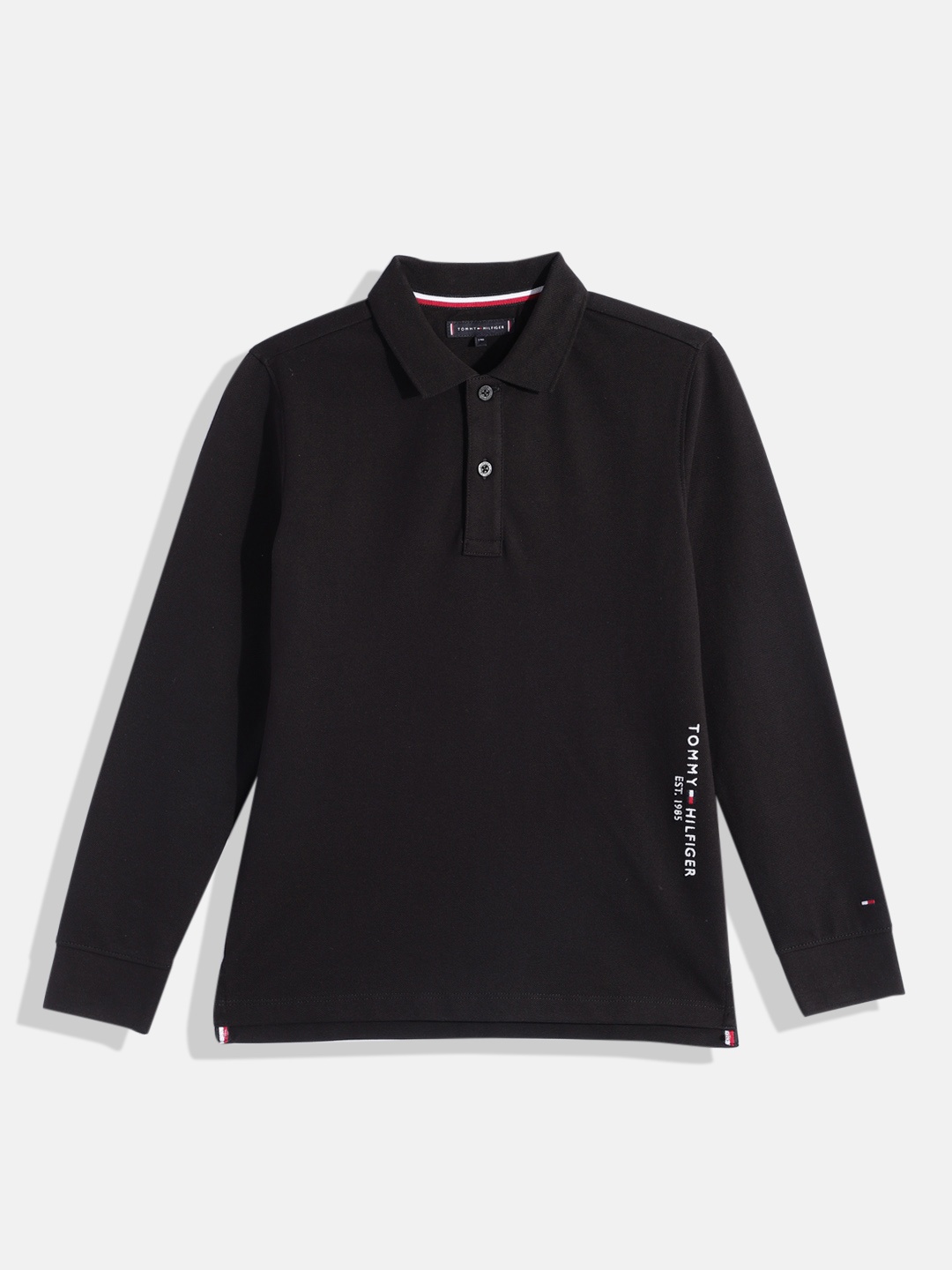 

Tommy Hilfiger Boys Polo Collar T-shirt, Black