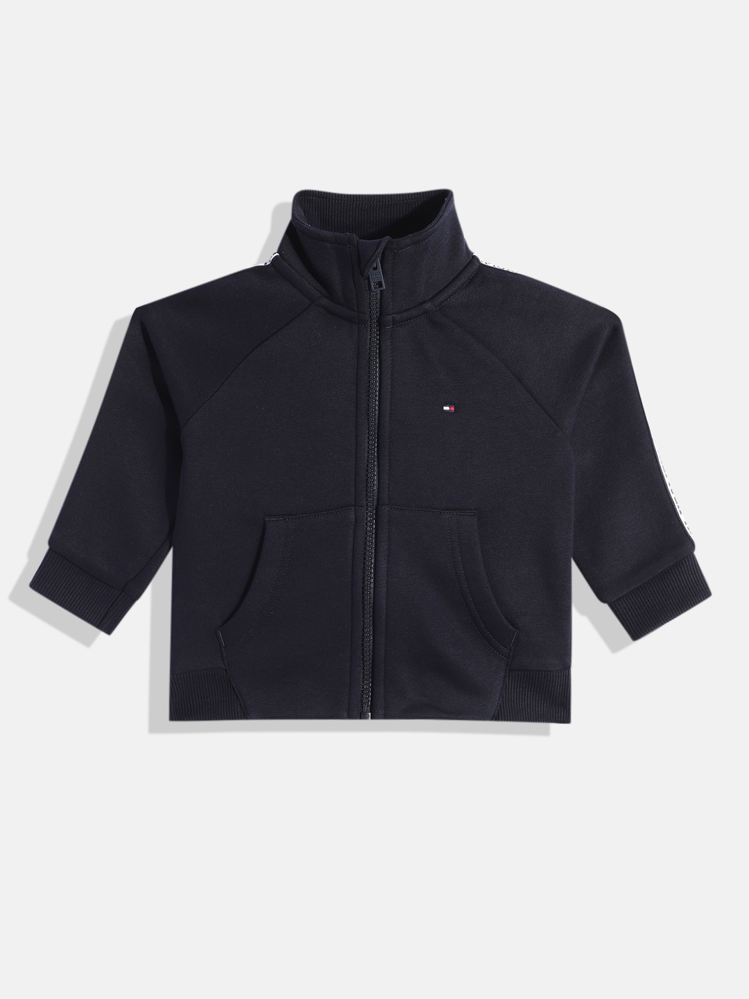 

Tommy Hilfiger Boys Solid Open Front Jacket, Navy blue