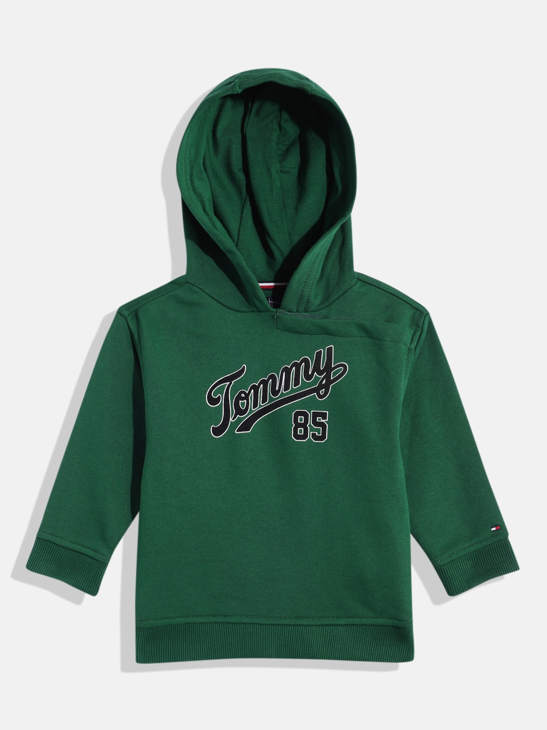 

Tommy Hilfiger Boys Brand Logo Printed Hooded Sweatshirt, Green