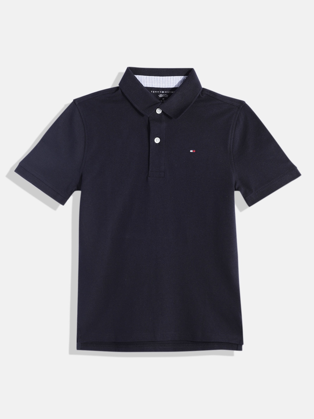 

Tommy Hilfiger Boys Solid Polo Collar T-shirt, Navy blue