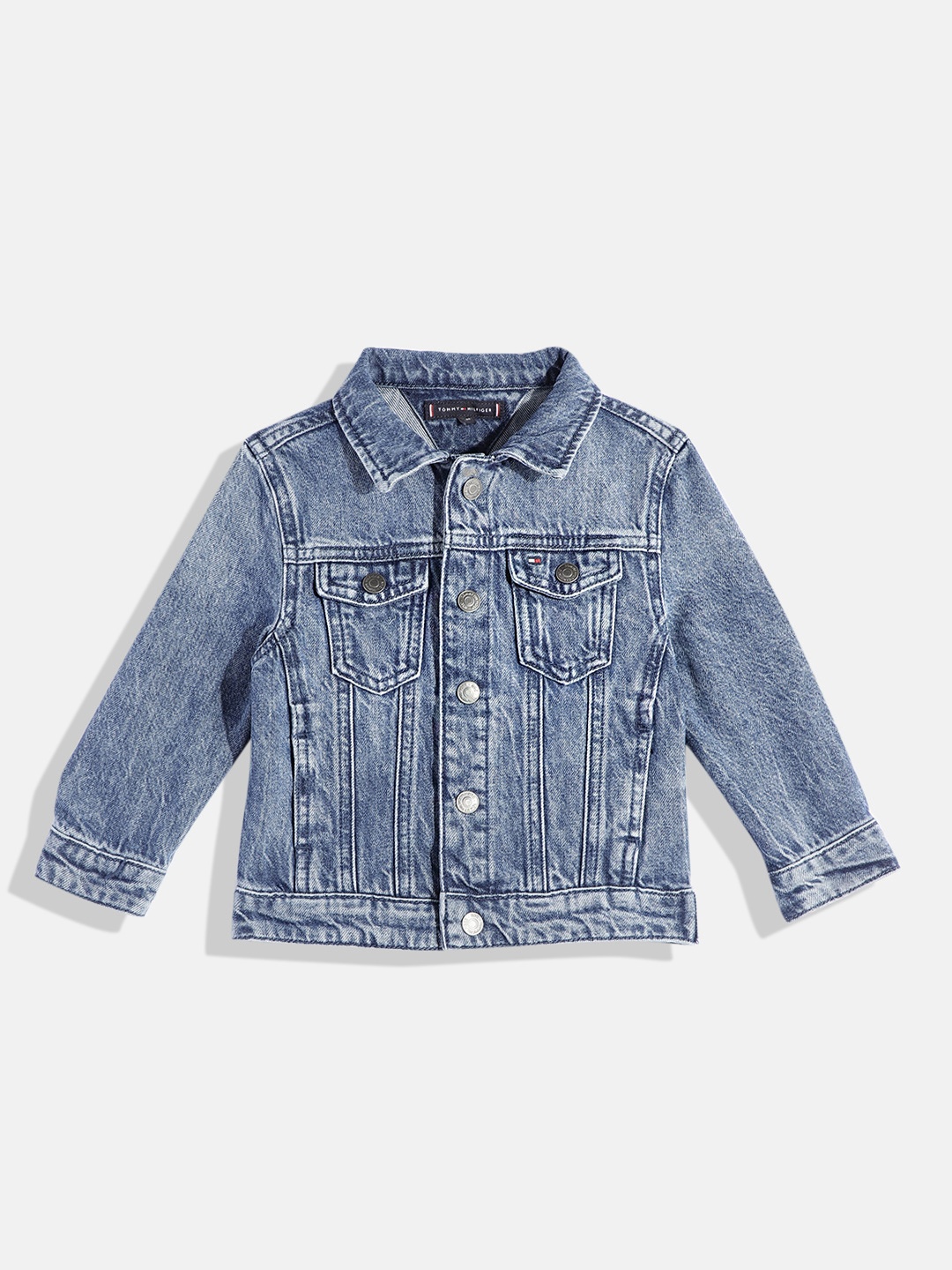 

Tommy Hilfiger Boys Washed Denim Jacket, Blue