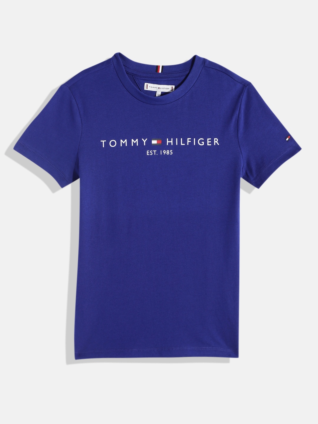 

Tommy Hilfiger Boys Printed Pure Cotton T-shirt, Blue