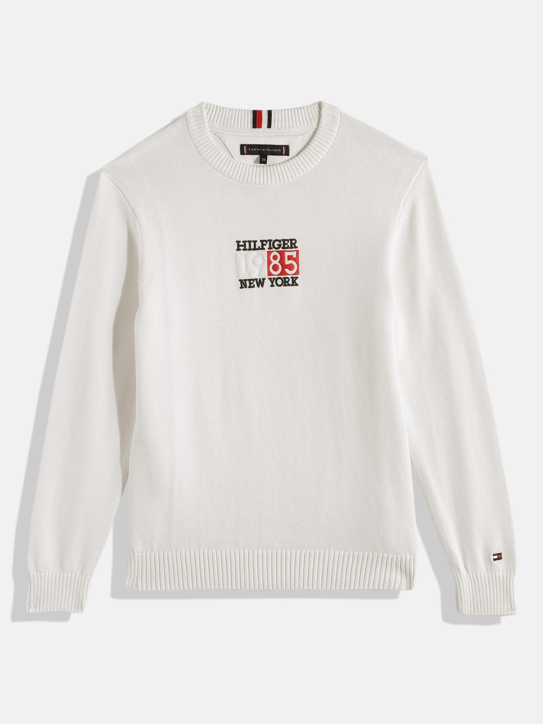 

Tommy Hilfiger Boys Brand Logo Printed Pullover, White