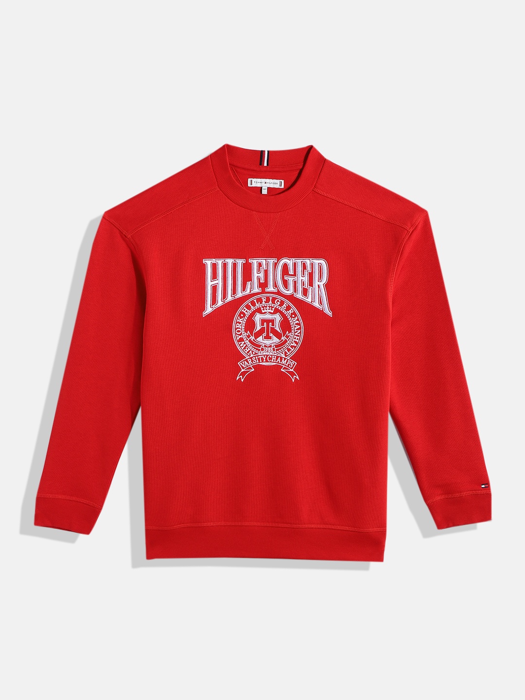 

Tommy Hilfiger Boys Brand Logo Embroidered Sweatshirt, Red