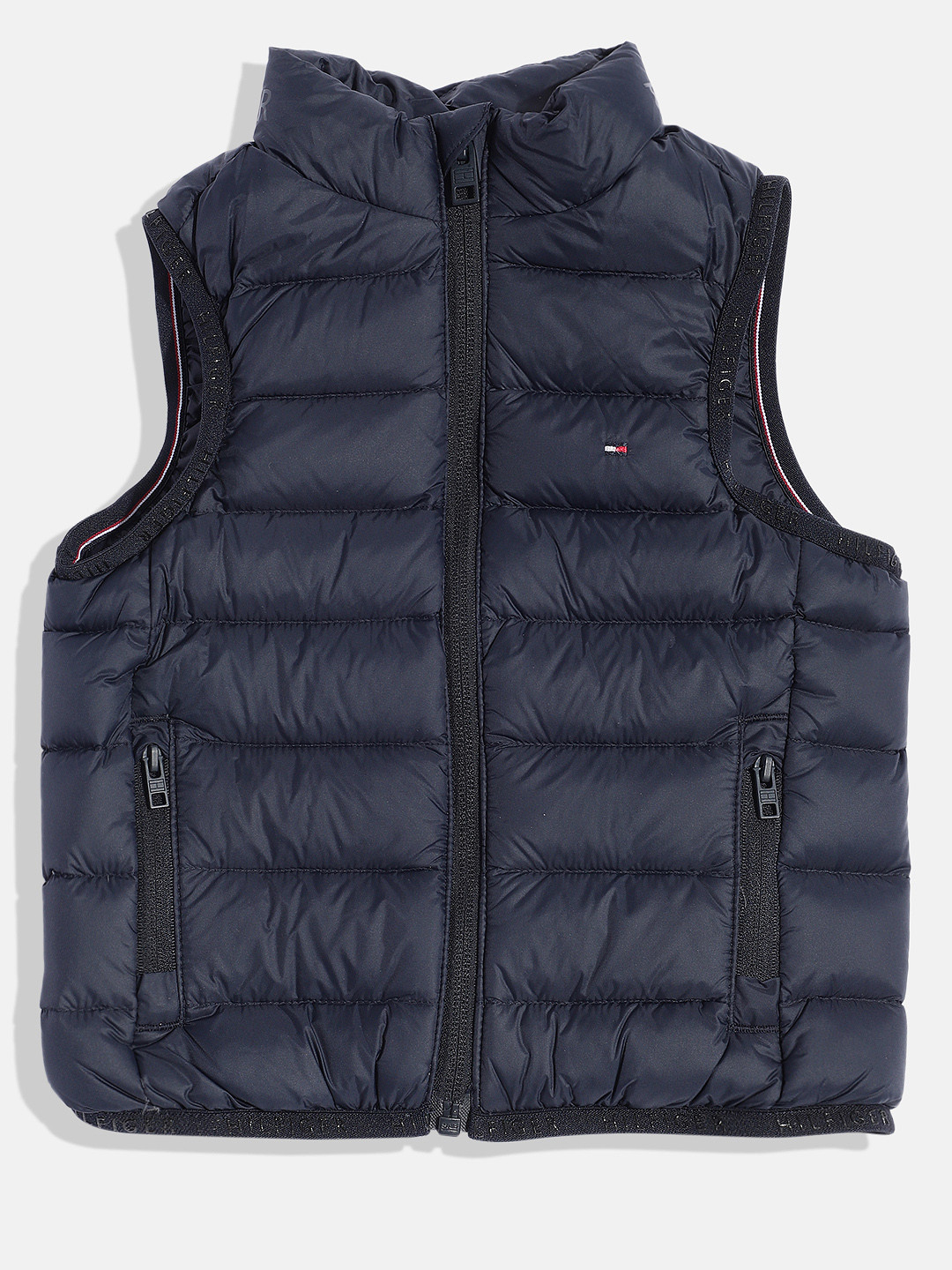 

Tommy Hilfiger Boys Solid Sleeveless Puffer Jacket, Navy blue