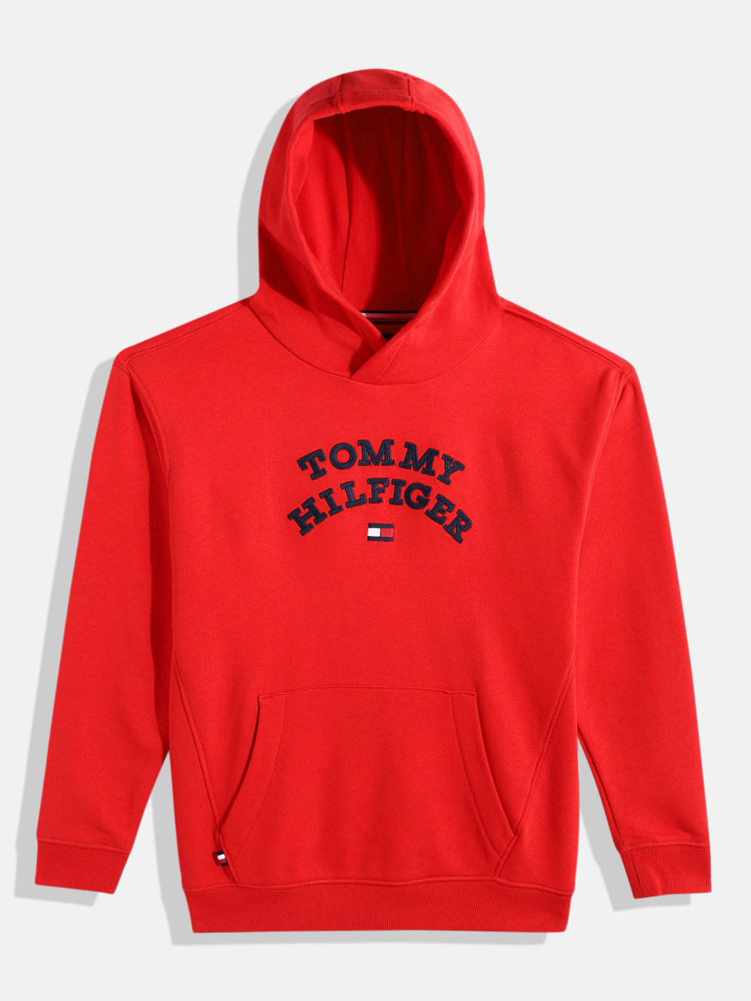 

Tommy Hilfiger Boys Brand Logo Printed Hooded Sweatshirt, Red