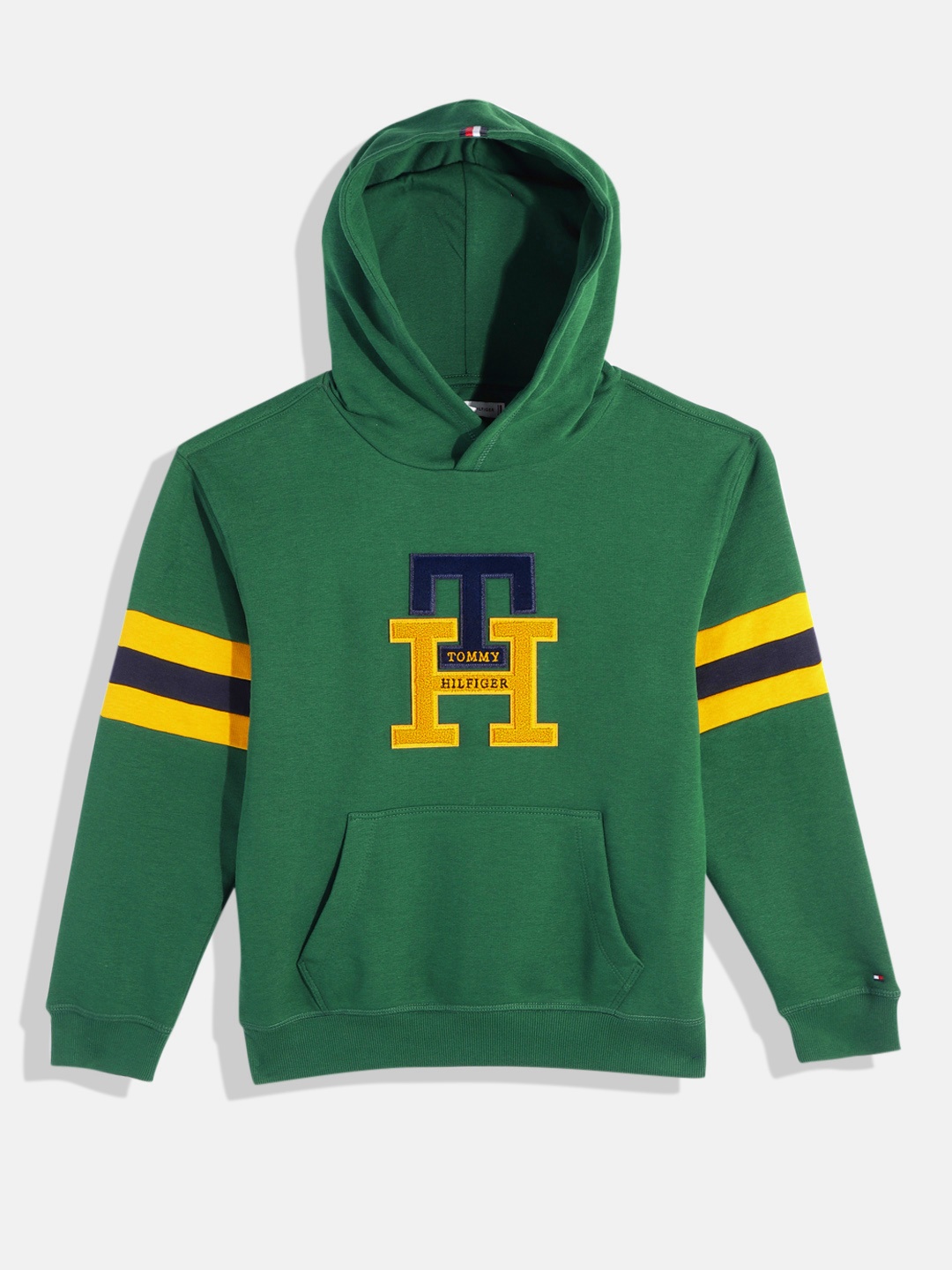 

Tommy Hilfiger Boys Brand Logo Icon Hooded Sweatshirt, Green