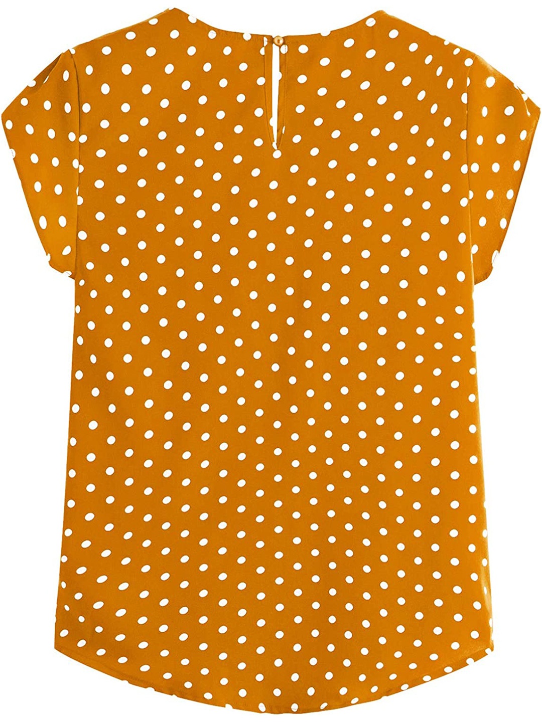 

Samsara Couture Polka Dot Printed Crepe Top, Yellow