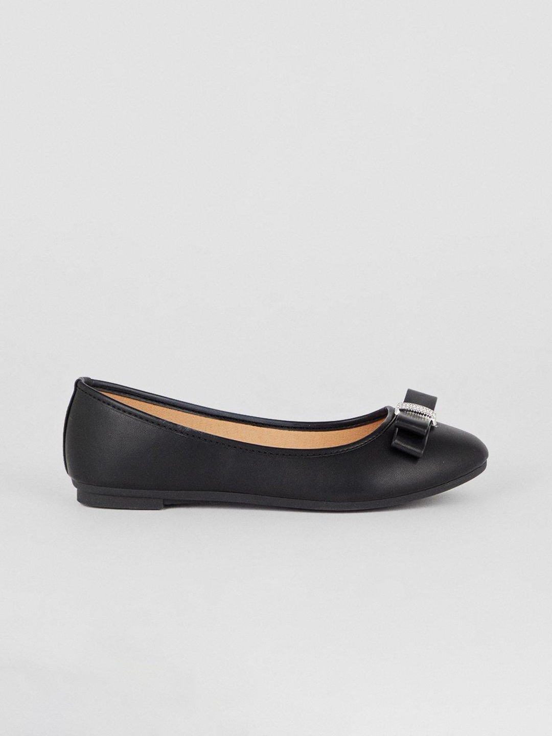 

DOROTHY PERKINS Women Ballerinas With Bow Detail, Black