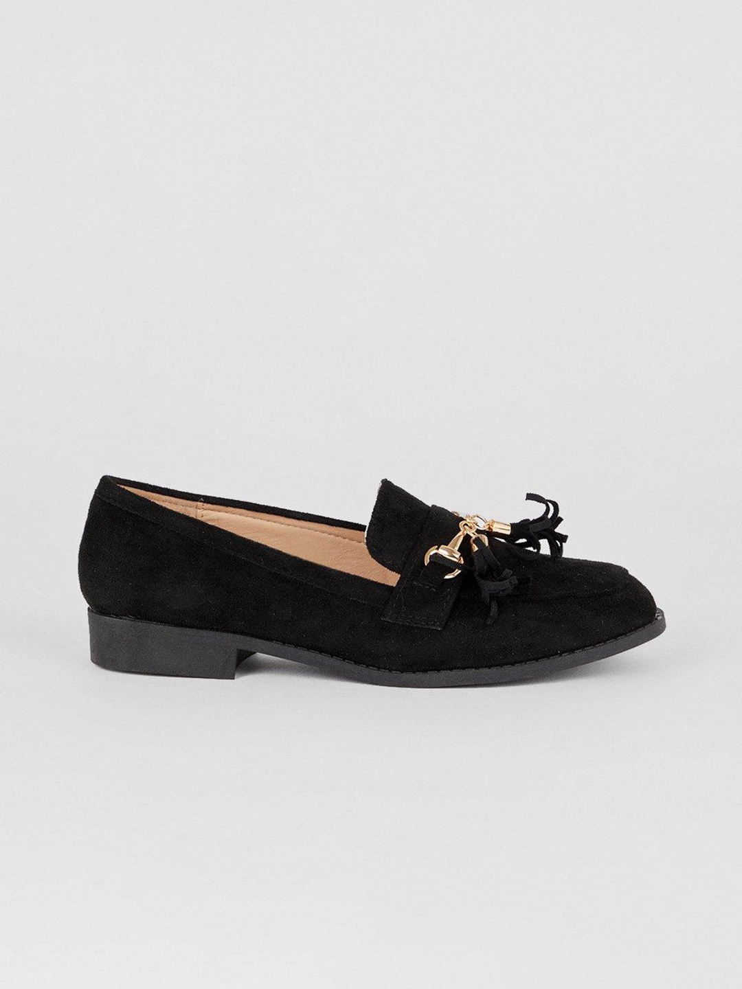 

DOROTHY PERKINS Women Tassel Detail Horsebit Loafers, Black