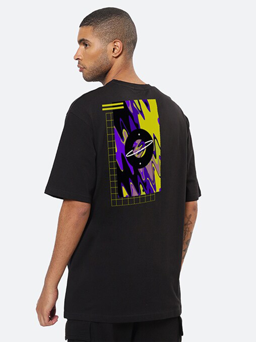 

Mad Over Print Printed Cotton T-shirt, Black