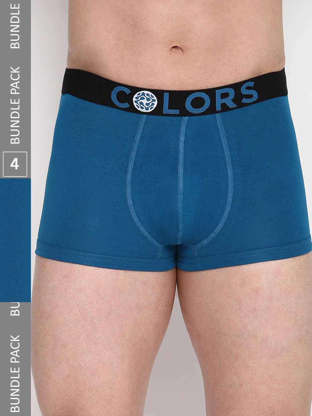 

COLORS by Rupa Frontline Pack Of 4 Micro Mini Trunks CR_MM.TRK_108_PckBlu_P4_80, Blue