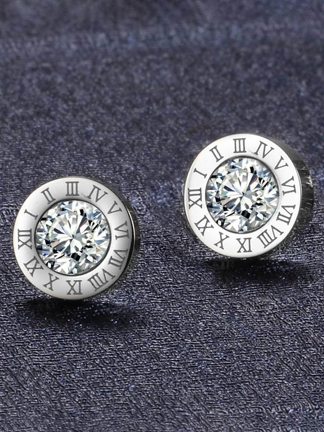 

Jewels Galaxy Silver-Plated Contemporary Studs Earrings