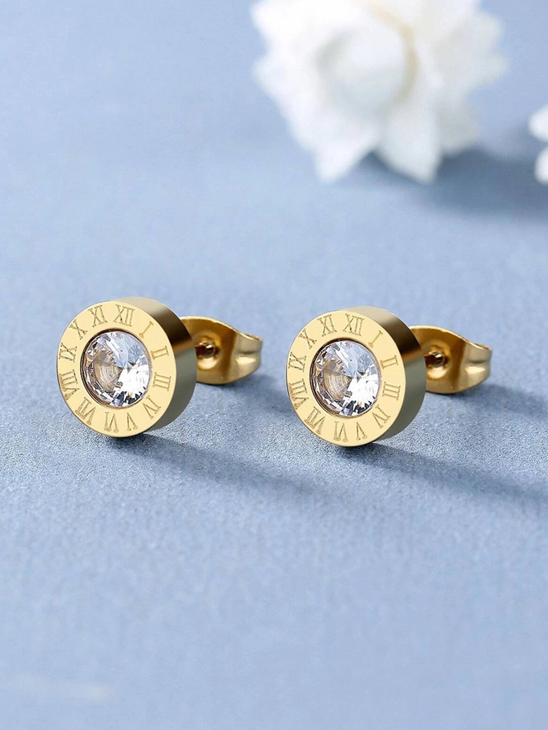 

Jewels Galaxy Gold-Plated Contemporary Studs Earrings