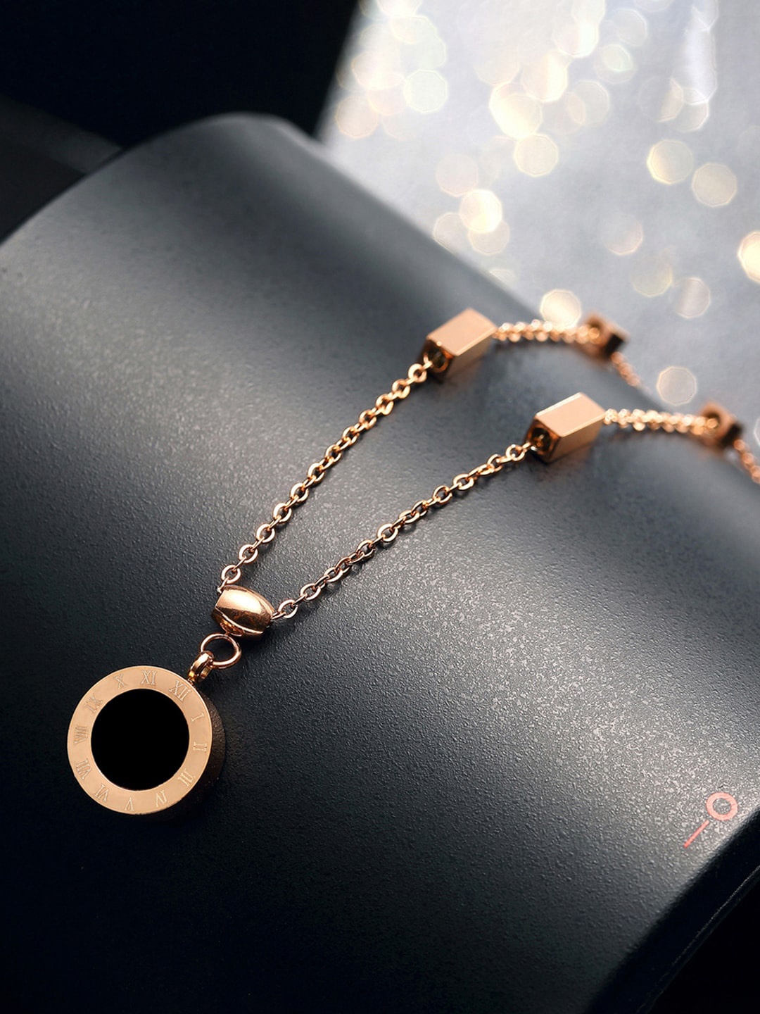 

Jewels Galaxy Gold-Plated Stainless Steel Circular Pendant