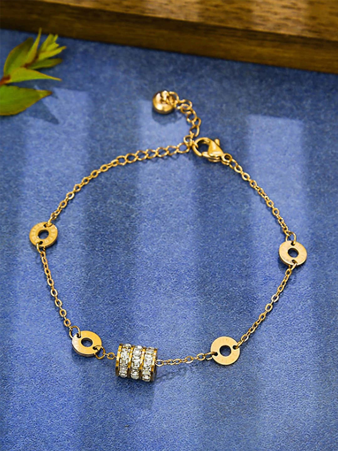 

Jewels Galaxy Women Gold-Plated Charm Bracelet