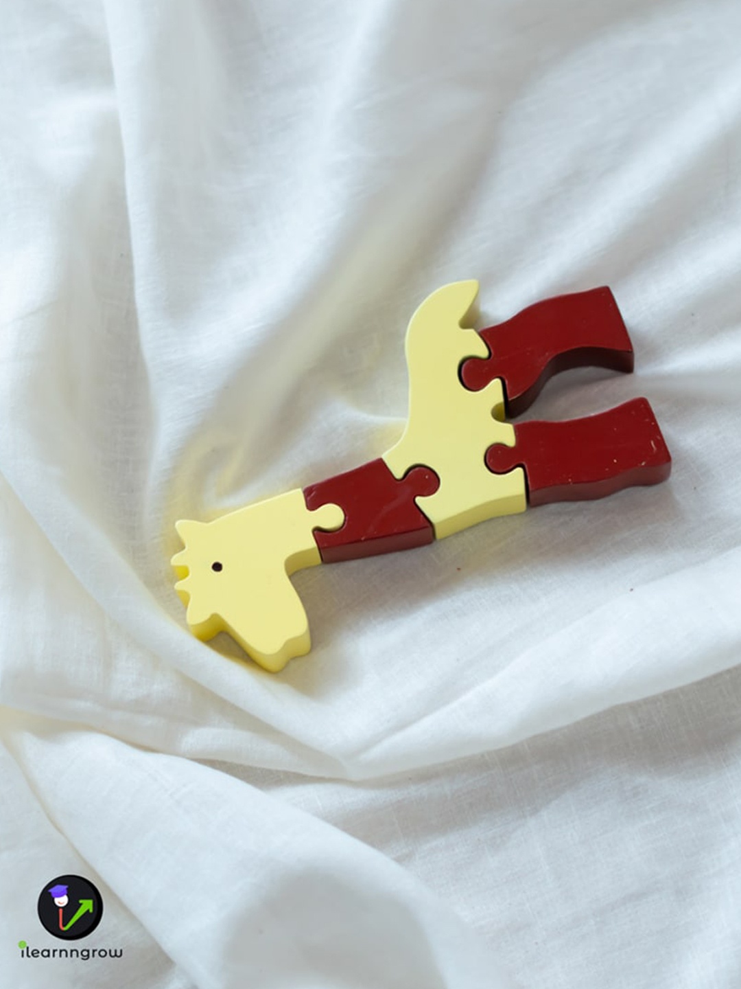 

ilearnngrow Kids Giraffe Animal Puzzle, Yellow
